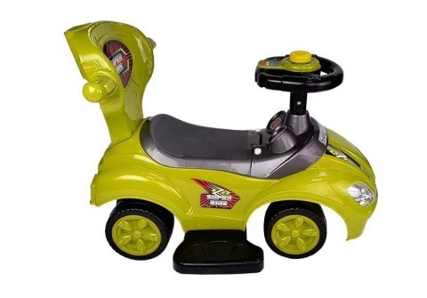 Jeździk z Pchaczem Mega Car 3w1 Żółty LEAN Toys