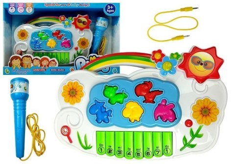 Pianinko Elektroniczne Kwiatki Połącz z Telefonem LEAN Toys