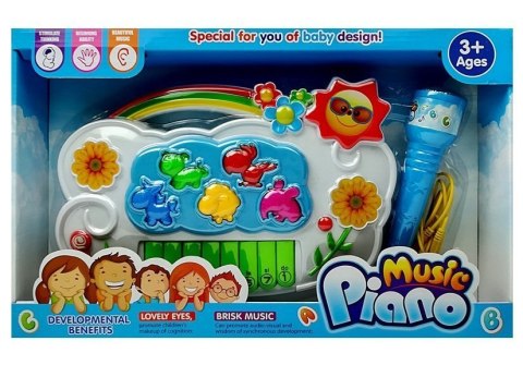 Pianinko Elektroniczne Kwiatki Połącz z Telefonem LEAN Toys