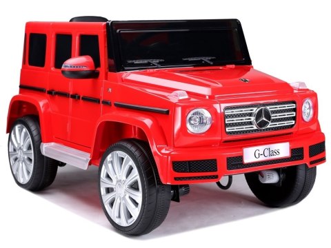 Samochód na akumulator Mercedes G500 czerwony LEAN CARS