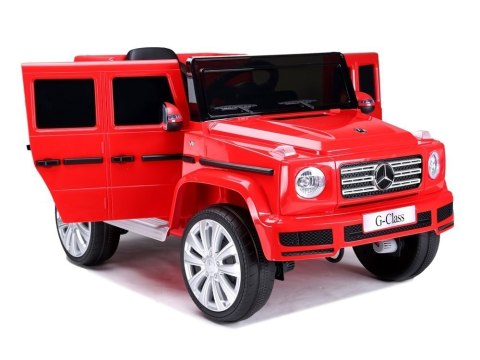 Samochód na akumulator Mercedes G500 czerwony LEAN CARS