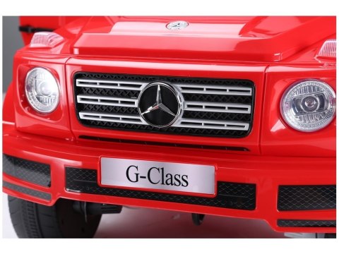 Samochód na akumulator Mercedes G500 czerwony LEAN CARS