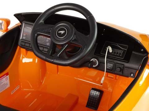 Auto Na Akumulator McLaren GT 12V Pomarańczowy Lakierowany LEAN CARS