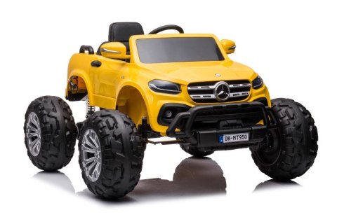 Auto Na Akumulator Mercedes DK-MT950 4x4 Złoto-Żółty Lakierowany LEAN CARS