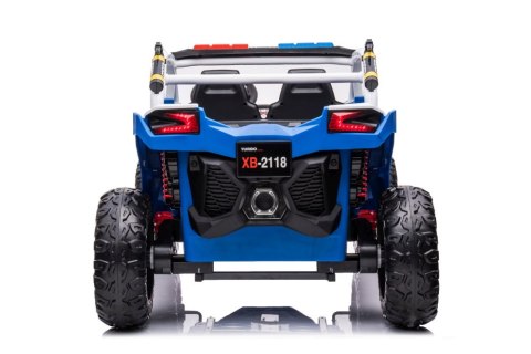 Auto na Akumulator Buggy XB-2118 Policyjne Niebieskie 4x4 LEAN CARS