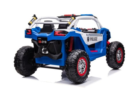 Auto na Akumulator Buggy XB-2118 Policyjne Niebieskie 4x4 LEAN CARS