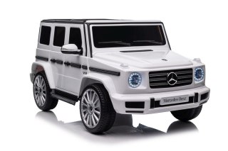 Pojazd Na Akumulator Mercedes G500 Biały 4x4 LEAN CARS