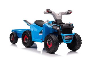 Quad Na Akumulator XMX630T Niebieski Z Przyczepą LEAN CARS