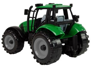 Traktor Ideal Farm Zielony Czerwony Otwierana Maska LEAN Toys