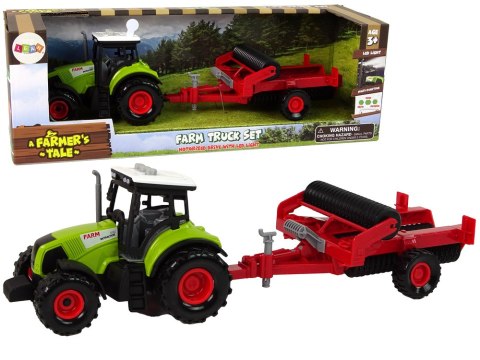 Traktor dla Dzieci z Przyczepką Autko Farma LEAN Toys