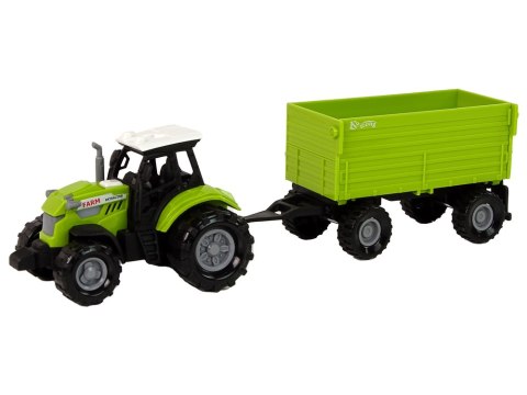 Traktor z Przyczepą Zielony Farma LEAN Toys