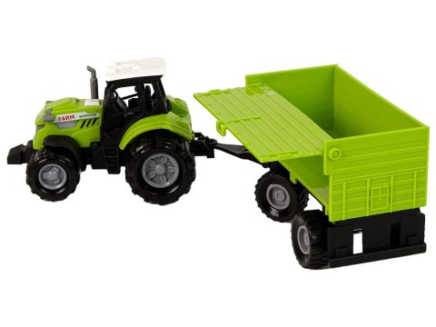 Traktor z Przyczepą Zielony Farma LEAN Toys