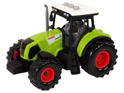 Zestaw Traktor z Maszynami Przyczepa Cysterna Dźwięki LED LEAN Toys