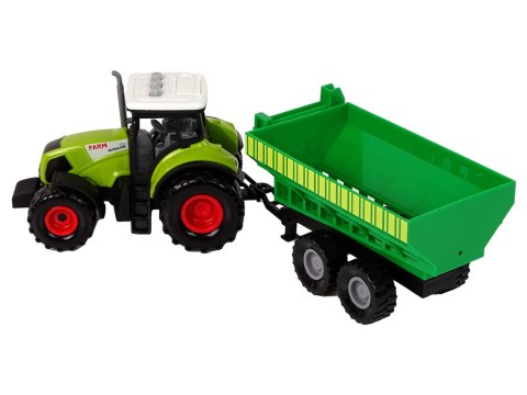 Zestaw Traktor z Maszynami Przyczepa Cysterna Dźwięki LED LEAN Toys