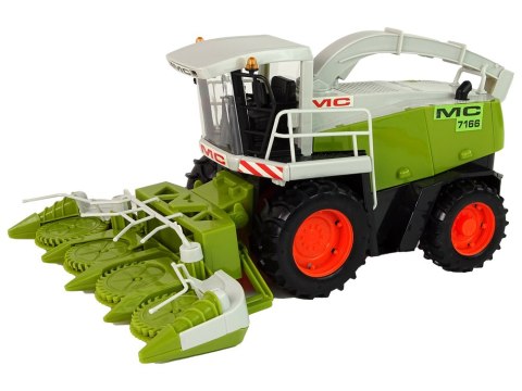 Zielony Kombajn Ruchome Części Duży MC 7166 LEAN Toys