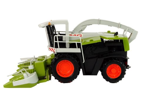 Zielony Kombajn Ruchome Części Duży MC 7166 LEAN Toys