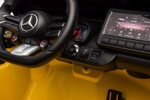 Auto Na Akumulator Mercedes AMG SL63 Żółty Lakierowany LEAN CARS