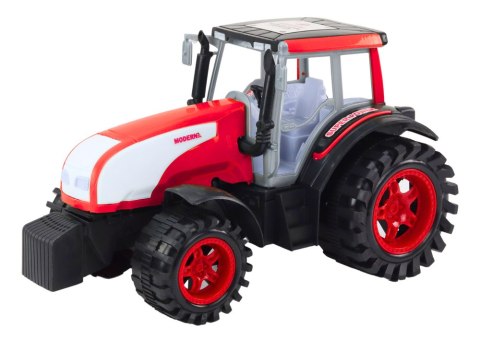 Duży Traktor Farmerski Rolniczy Napęd Czerwony LEAN Toys