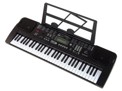 Keyboard Z Mikrofonem Instrument Muzyczny Czarny LEAN Toys