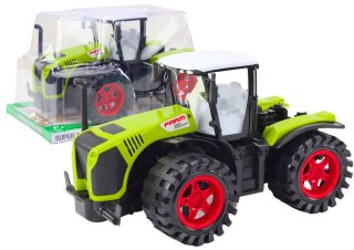 Traktor Farmerski Duży Napęd Frykcyjny Zielony Pojazd Rolniczy LEAN Toys