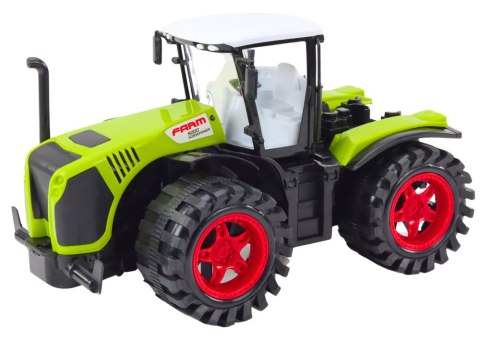 Traktor Farmerski Duży Napęd Frykcyjny Zielony Pojazd Rolniczy LEAN Toys