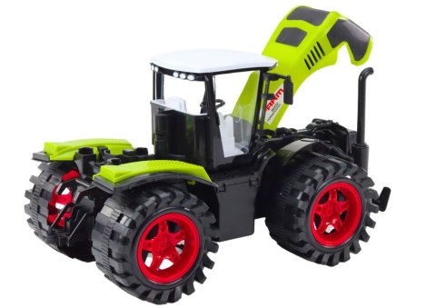 Traktor Farmerski Duży Napęd Frykcyjny Zielony Pojazd Rolniczy LEAN Toys