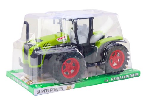 Traktor Farmerski Duży Napęd Frykcyjny Zielony Pojazd Rolniczy LEAN Toys