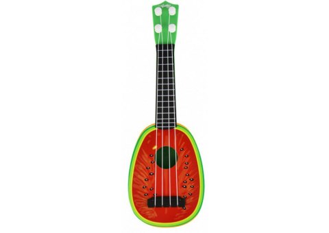 Ukulele Dla Dzieci Mini Gitara 4 Struny Owoc Arbuz 15" LEAN Toys