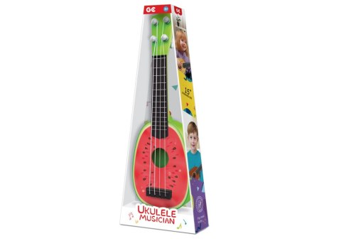 Ukulele Dla Dzieci Mini Gitara 4 Struny Owoc Arbuz 15" LEAN Toys