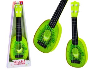 Ukulele Dla Dzieci Mini Gitara 4 Struny Owoc Kiwi Zielona 15" LEAN Toys