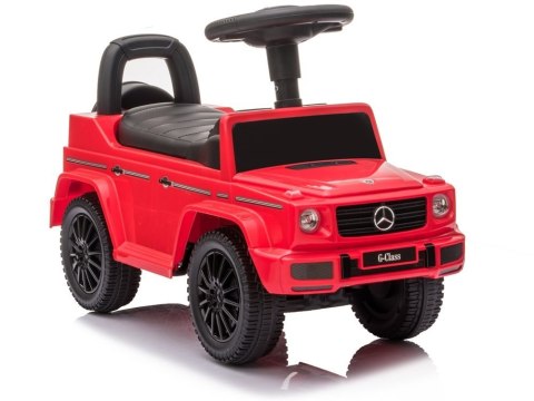 Jeździk Mercedes G-Class 652 Czerwony Dźwięk Klaksonu Silnika LEAN Toys