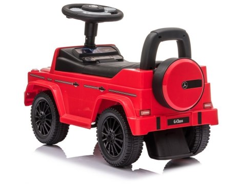 Jeździk Mercedes G-Class 652 Czerwony Dźwięk Klaksonu Silnika LEAN Toys