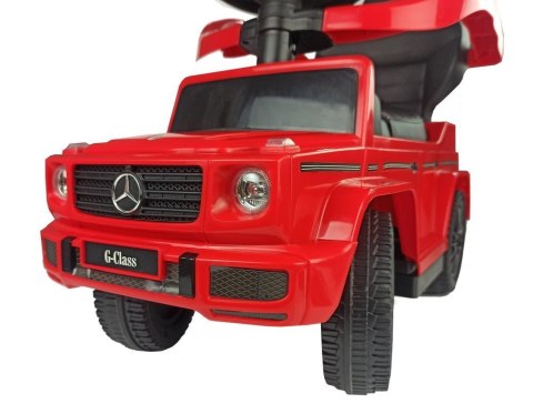 Jeździk Mercedes G-Class 653 Czerwony z Pchaczem Dźwięk Silnika i Klaksonu LEAN Toys