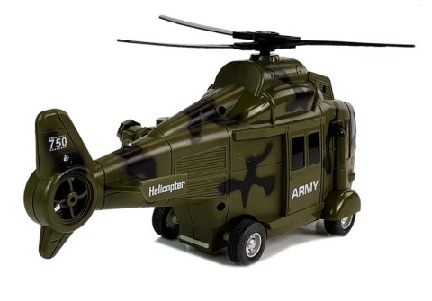 Helikopter Wojskowy Ratunkowy 1:16 Hak Dźwięk Światła LEAN Toys