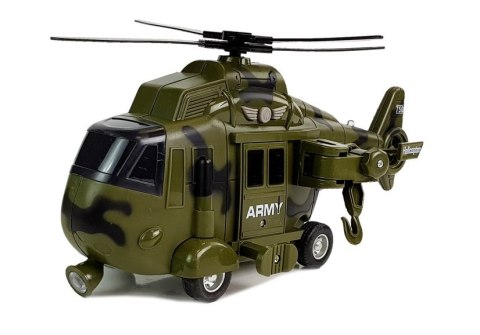 Helikopter Wojskowy Ratunkowy 1:16 Hak Dźwięk Światła LEAN Toys