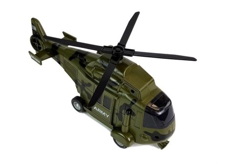 Helikopter Wojskowy Ratunkowy 1:16 Hak Dźwięk Światła LEAN Toys