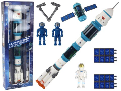 Misja Kosmiczna Zestaw Kosmiczny Rakieta Kosmonauta Kosmos 20 ele. LEAN Toys