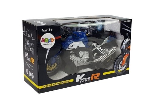 Motocykl na Baterie Niebieski LEAN Toys