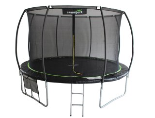 Trampolina LEAN Sport Max 14ft Czarno-Zielona LEAN Sport