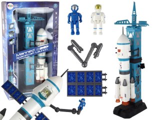 Zabawka Misja Kosmiczna Rakieta Astronauci Wyrzutnia 15 Elementów LEAN Toys