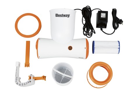 Filtrująca Pompa basenowa ze Skimmerem Skimatic FlowClear 3974l/h BESTWAY + Filtr wymienny