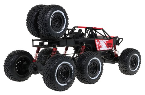 Zdalnie sterowany Crawler Rock 1:8 dla dzieci 6+ Pilot 2,4 GHz + zapasowe koła