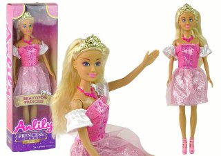 Lalka Anlily Princess Księżniczka Różowa Królowa LEAN Toys