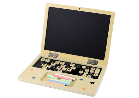 Tablica Drewniana Laptop Kreda LEAN Toys