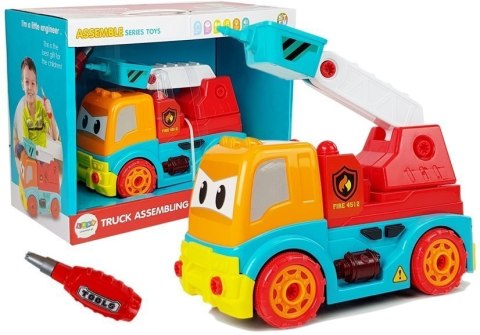 Auto Wóz strażacki Straż Pożarna do Rozkręcania LEAN Toys