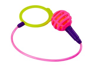 Skakanka Skipper Hula Hop Na Nogę Różowa Diody LED LEAN Toys