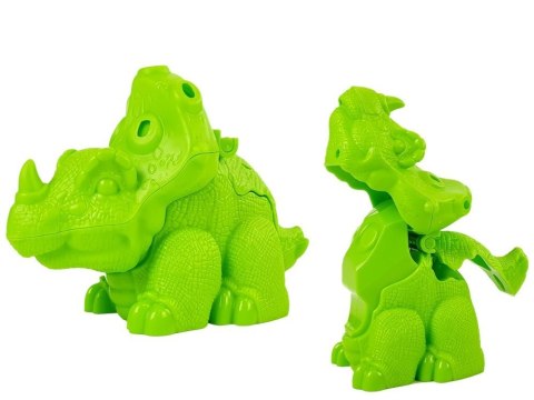 Ciastolina Dinozaury Jajka Foremka 12 Elementów 4 Kolory LEAN Toys