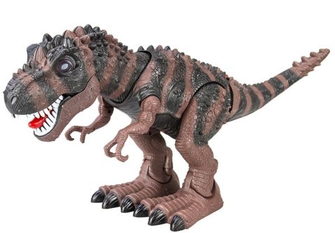 Dinozaur Na Baterie Tyranozaur Rex Chodzący Brązowy LEAN Toys