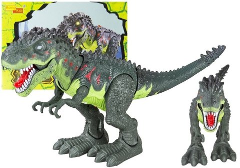 Dinozaur Na Baterie Tyranozaur Rex Chodzący Zielony LEAN Toys