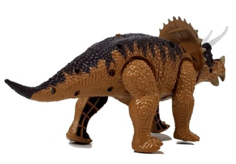 Dinozaur Triceratops Żółty Na Baterie LEAN Toys